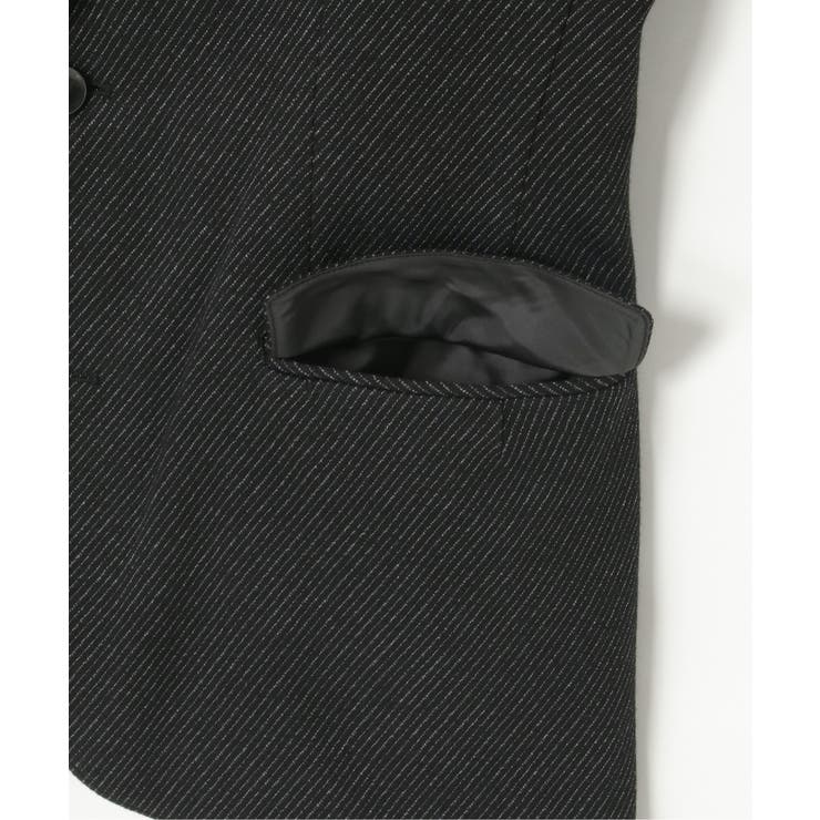 【セットアップ対応】BLKウールミックスジャージジャケット | ikka  | 詳細画像9 