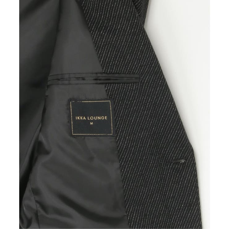 【セットアップ対応】BLKウールミックスジャージジャケット | ikka  | 詳細画像12 