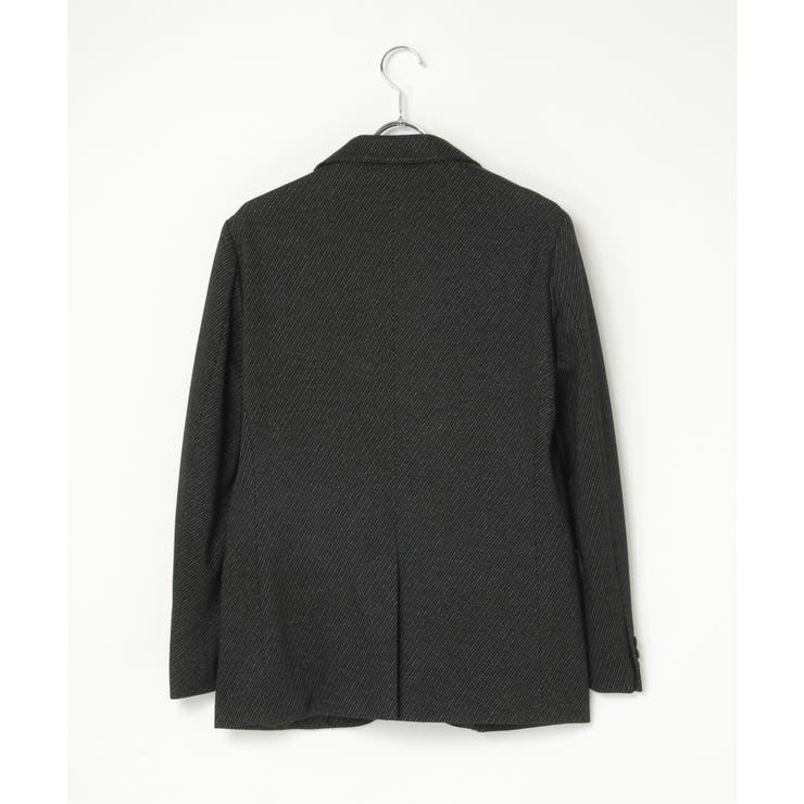 【セットアップ対応】BLKウールミックスジャージジャケット | ikka  | 詳細画像2 