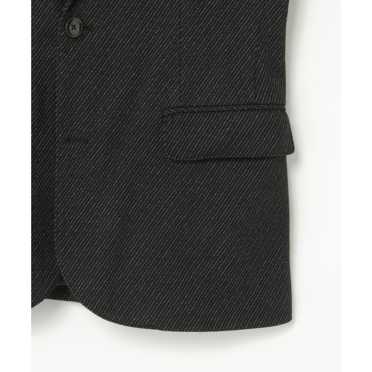 【セットアップ対応】BLKウールミックスジャージジャケット | ikka  | 詳細画像5 