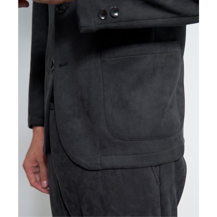 【セットアップ対応】GOKU楽ワークスエードライクジャケット | ikka  | 詳細画像14 