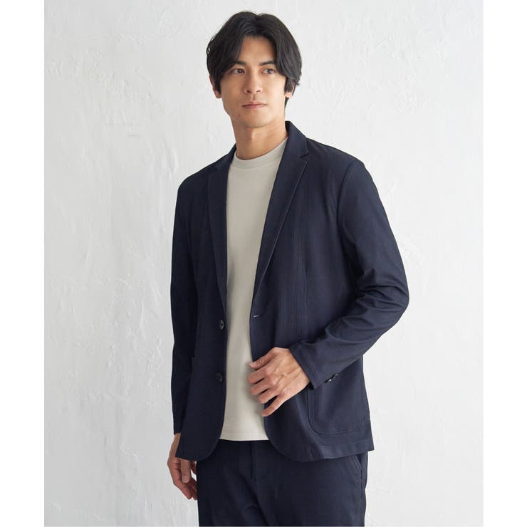 【セットアップ対応】GOKU楽ワークサッカージャケット | ikka  | 詳細画像8 