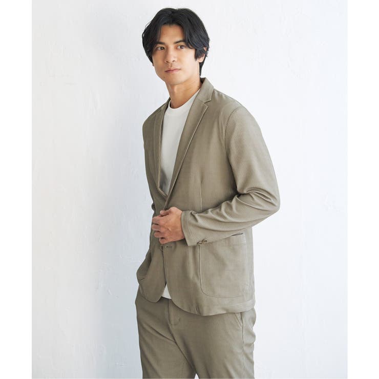 【セットアップ対応】GOKU楽ワークサッカージャケット | ikka  | 詳細画像15 