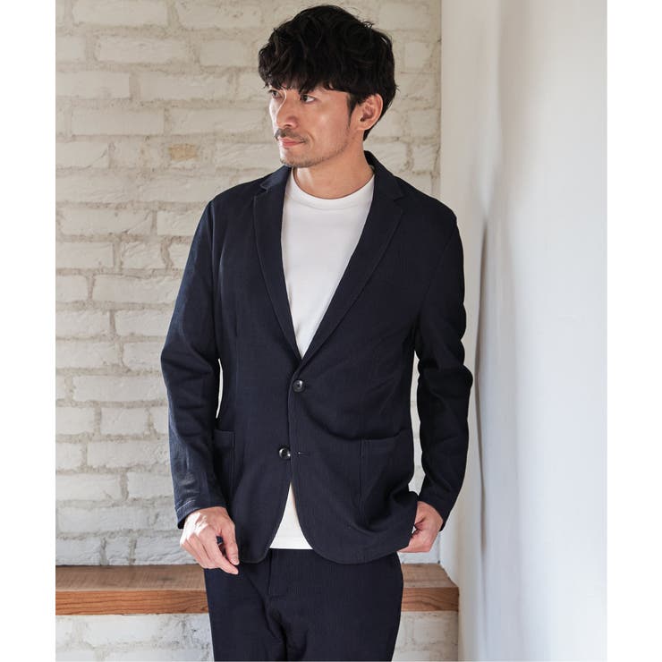 【セットアップ対応】GOKU楽ワークサッカージャケット | ikka  | 詳細画像3 