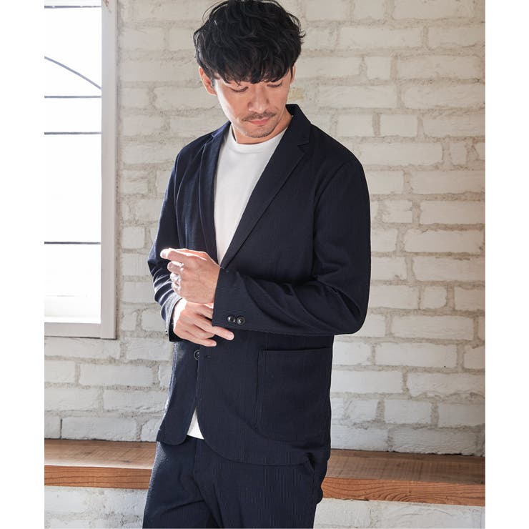 【セットアップ対応】GOKU楽ワークサッカージャケット | ikka  | 詳細画像7 