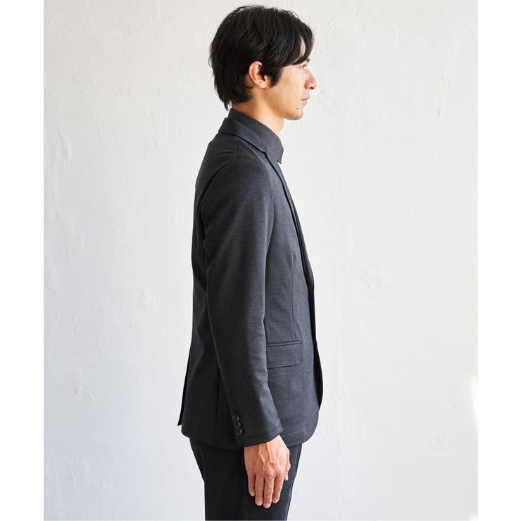 【セットアップ対応】BLKバーズアイカノコジャケット | ikka  | 詳細画像16 