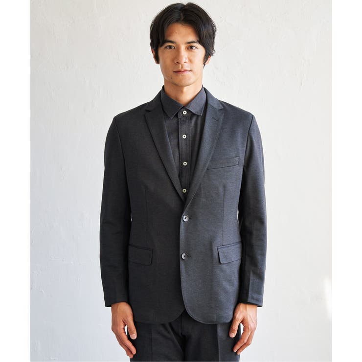 【セットアップ対応】BLKバーズアイカノコジャケット | ikka  | 詳細画像18 