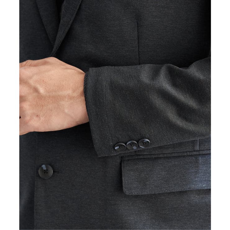 【セットアップ対応】BLKバーズアイカノコジャケット | ikka  | 詳細画像20 