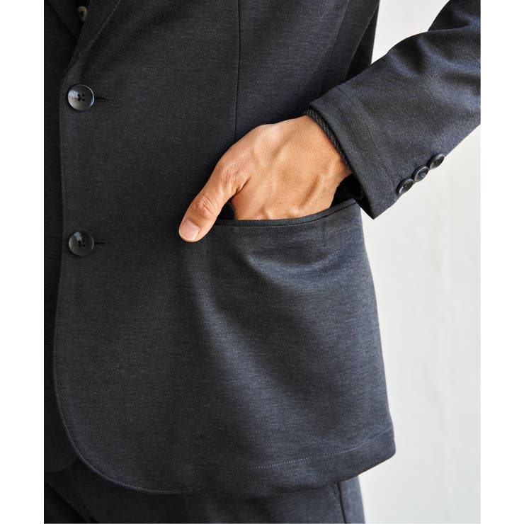 【セットアップ対応】BLKバーズアイカノコジャケット | ikka  | 詳細画像21 