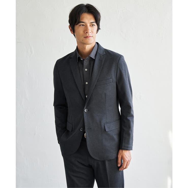 【セットアップ対応】BLKバーズアイカノコジャケット | ikka  | 詳細画像2 