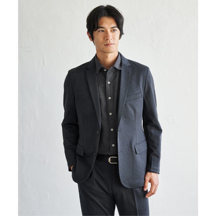 【セットアップ対応】BLKバーズアイカノコジャケット | ikka  | 詳細画像6 