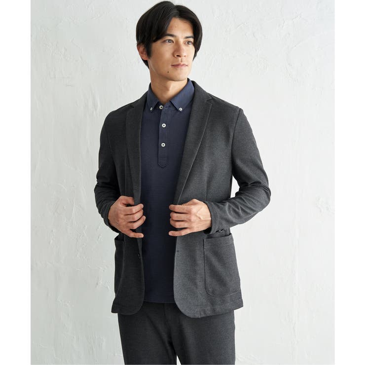 【セットアップ対応】GOKU楽ワークメランジライトジャケット | ikka  | 詳細画像12 