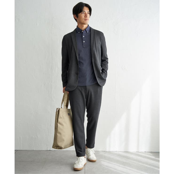 【セットアップ対応】GOKU楽ワークメランジライトジャケット | ikka  | 詳細画像17 