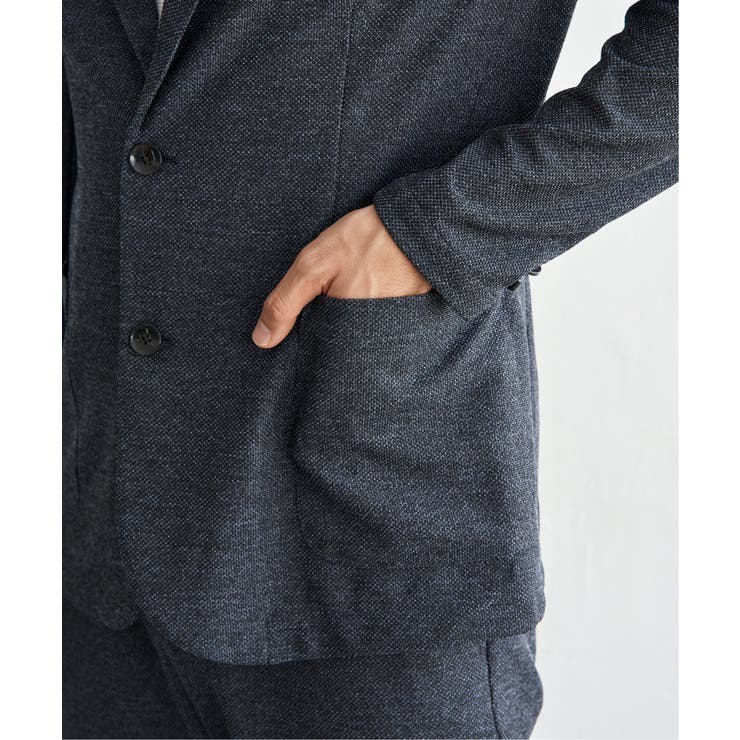 【セットアップ対応】GOKU楽ワークメランジライトジャケット | ikka  | 詳細画像27 