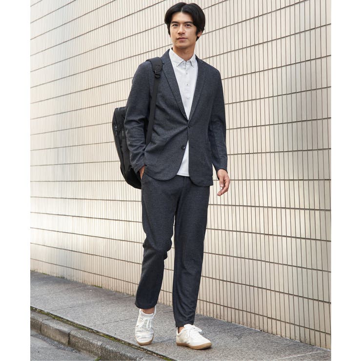 【セットアップ対応】GOKU楽ワークメランジライトジャケット | ikka  | 詳細画像3 