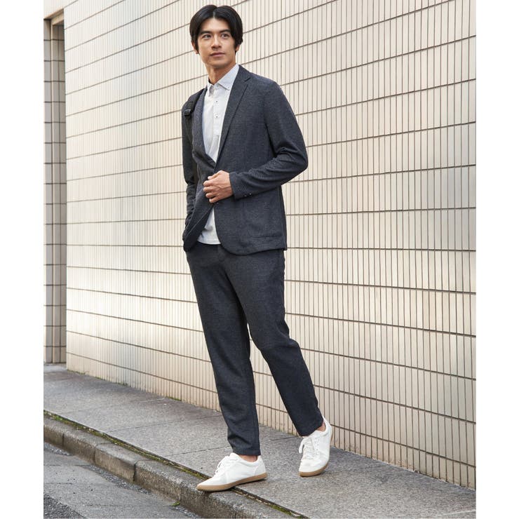 【セットアップ対応】GOKU楽ワークメランジライトジャケット | ikka  | 詳細画像4 