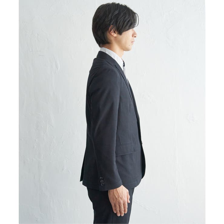 【セットアップ対応】BLKライト鹿の子ジャケット | ikka  | 詳細画像12 