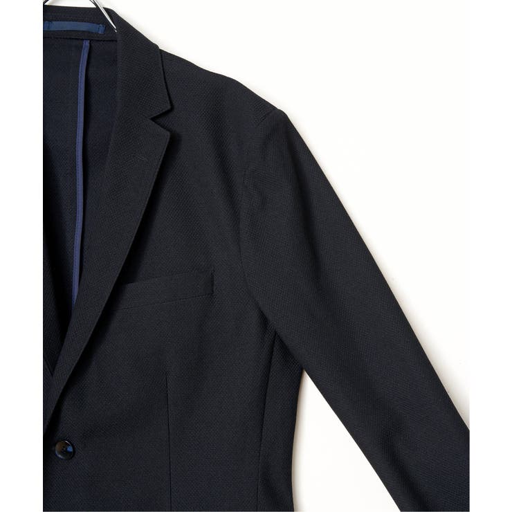 【セットアップ対応】BLKライト鹿の子ジャケット | ikka  | 詳細画像15 