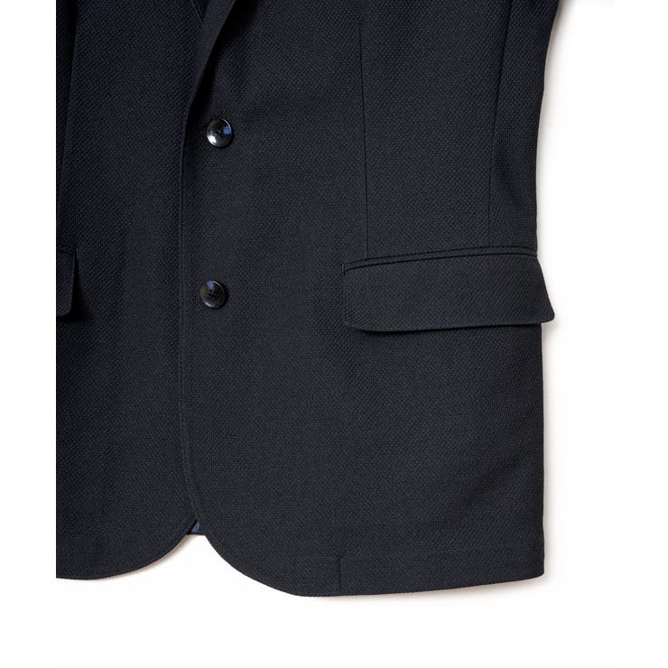 【セットアップ対応】BLKライト鹿の子ジャケット | ikka  | 詳細画像17 