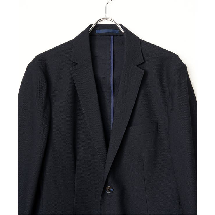 【セットアップ対応】BLKライト鹿の子ジャケット | ikka  | 詳細画像19 