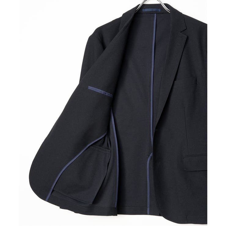 【セットアップ対応】BLKライト鹿の子ジャケット | ikka  | 詳細画像24 