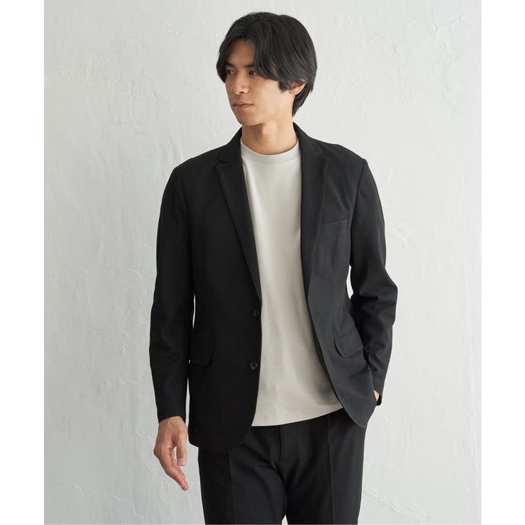 【セットアップ対応】BLKライト鹿の子ジャケット | ikka  | 詳細画像2 