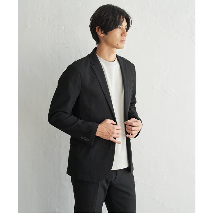 【セットアップ対応】BLKライト鹿の子ジャケット | ikka  | 詳細画像3 