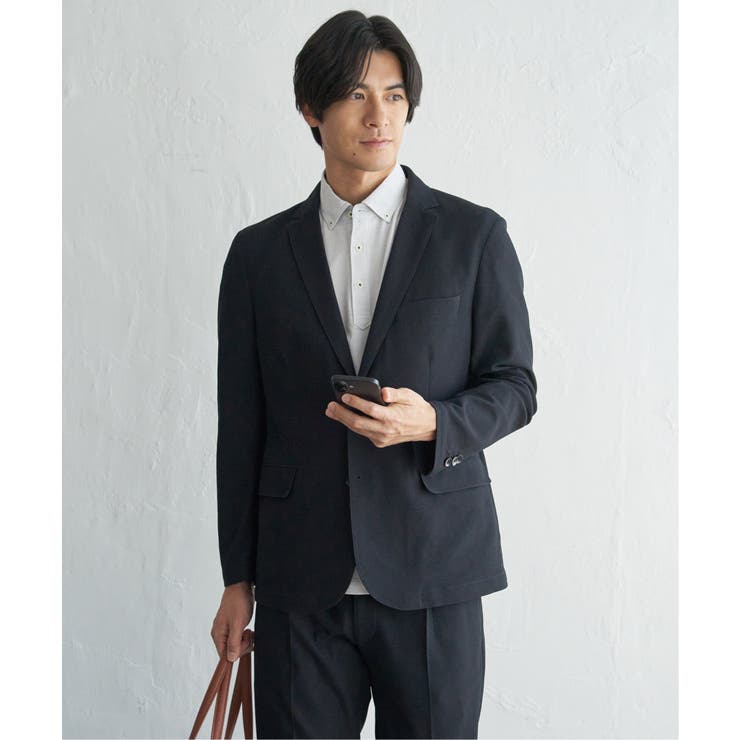 【セットアップ対応】BLKライト鹿の子ジャケット | ikka  | 詳細画像7 