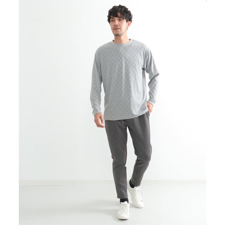 リンクスジャガード市松ロンT | ikka  | 詳細画像12 