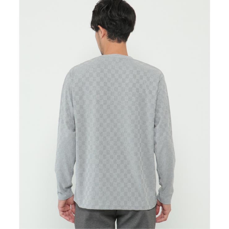 リンクスジャガード市松ロンT | ikka  | 詳細画像3 