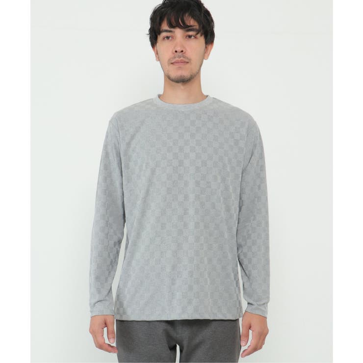 リンクスジャガード市松ロンT | ikka  | 詳細画像4 