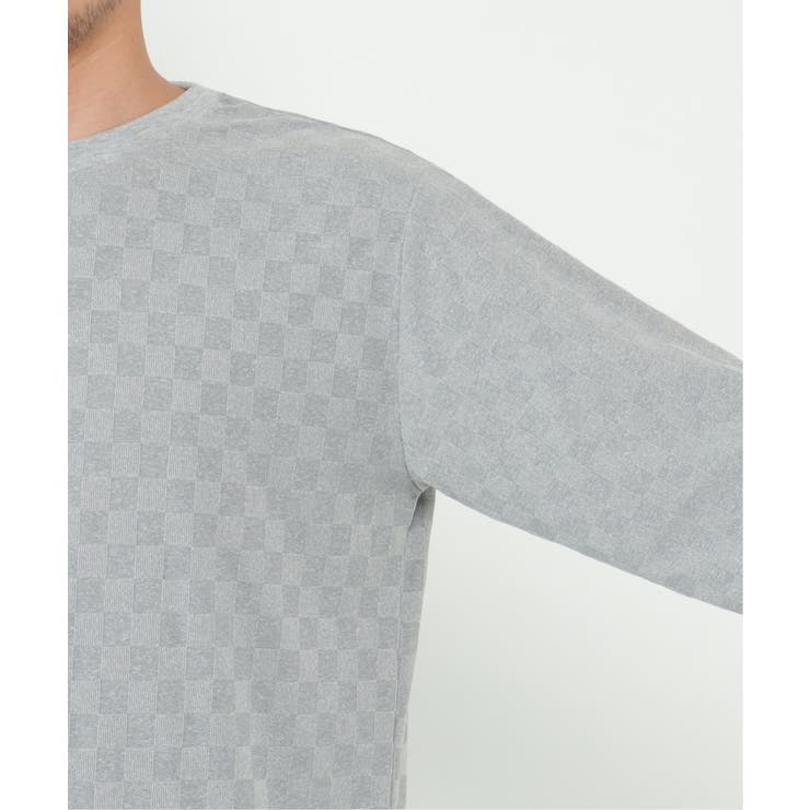 リンクスジャガード市松ロンT | ikka  | 詳細画像5 