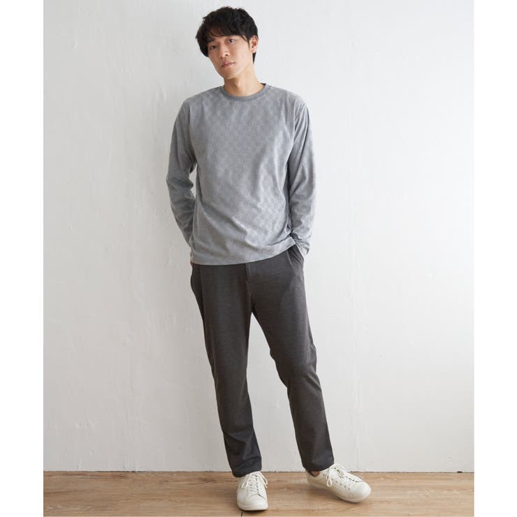 リンクスジャガード市松ロンT | ikka  | 詳細画像7 