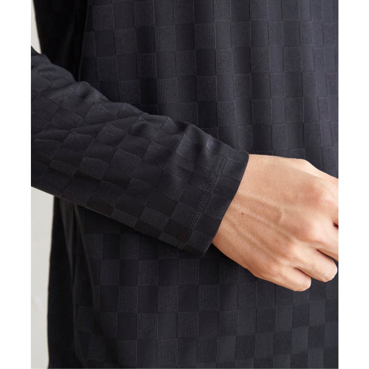 リンクスジャガード市松ロンT | ikka  | 詳細画像12 