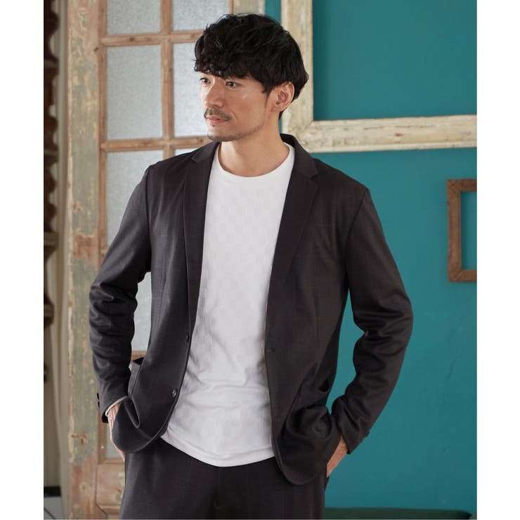 リンクスジャガード市松ロンT | ikka  | 詳細画像14 