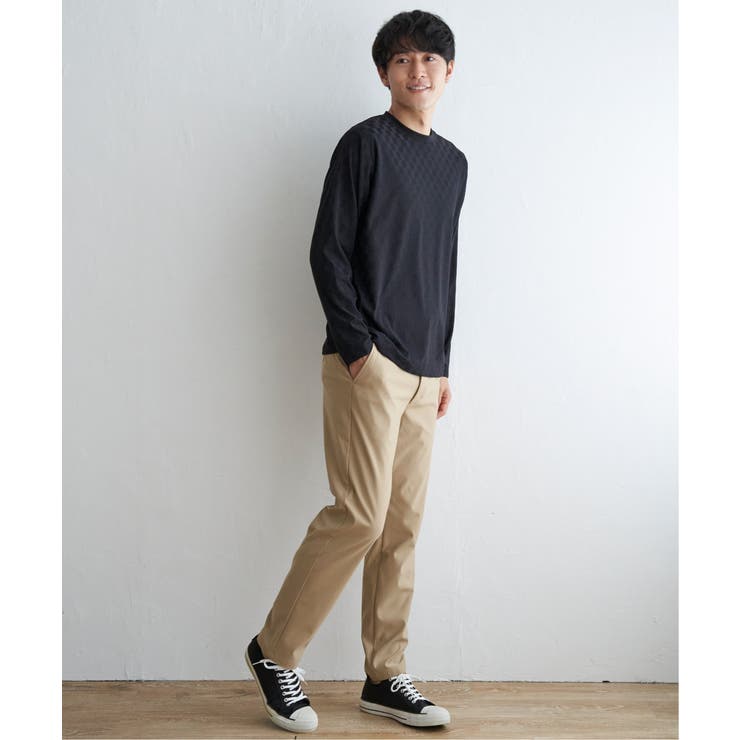 リンクスジャガード市松ロンT | ikka  | 詳細画像3 