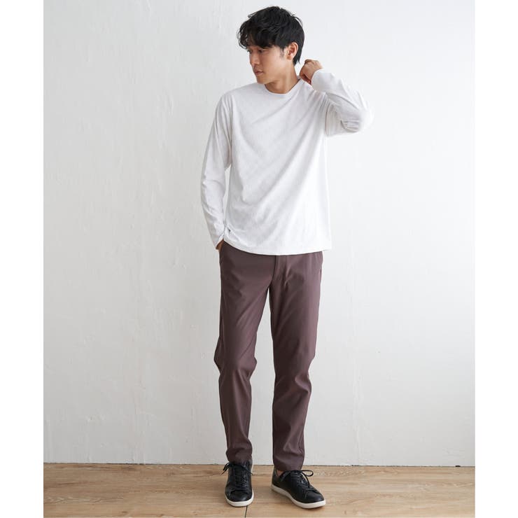 リンクスジャガード市松ロンT | ikka  | 詳細画像4 