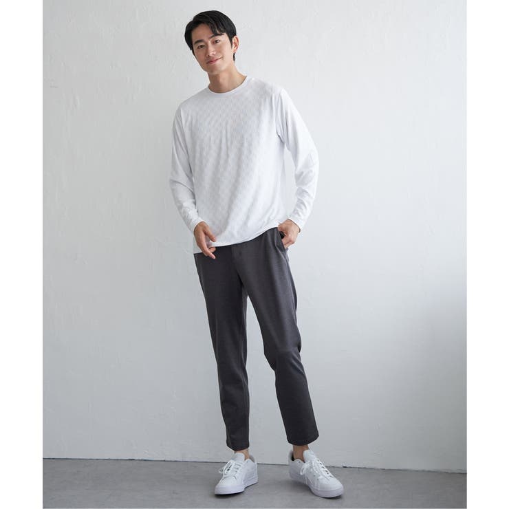 リンクスジャカード市松ロンT | ikka  | 詳細画像13 