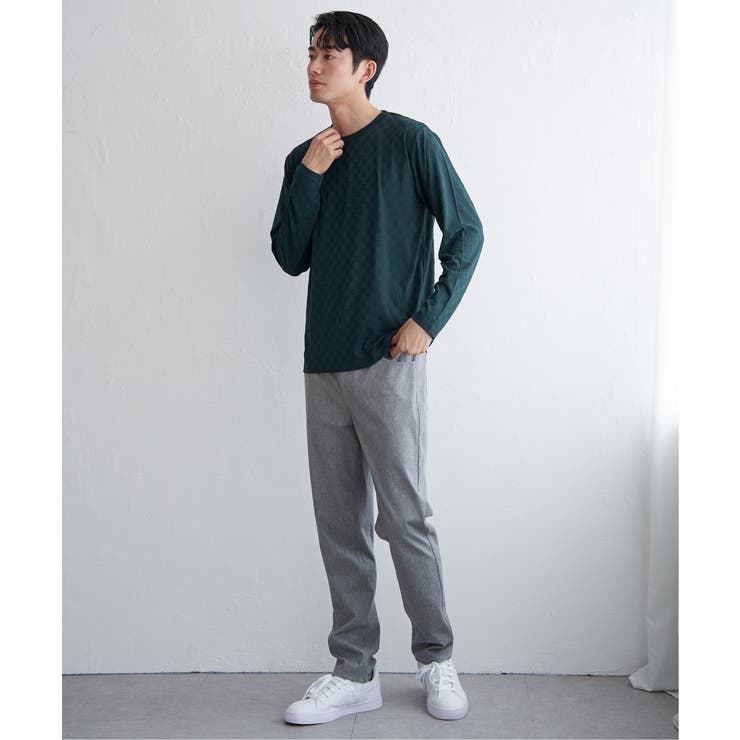 リンクスジャカード市松ロンT | ikka  | 詳細画像19 