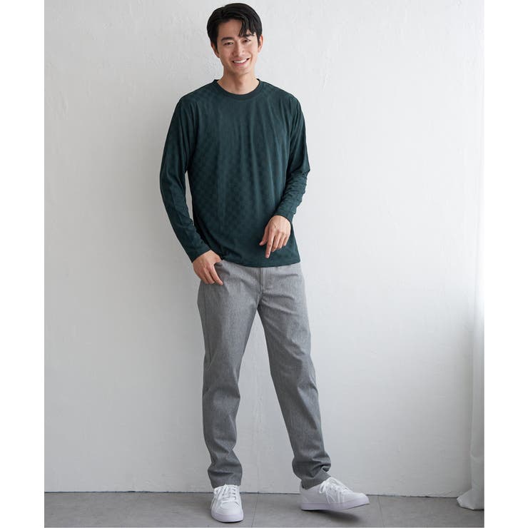 リンクスジャカード市松ロンT | ikka  | 詳細画像20 