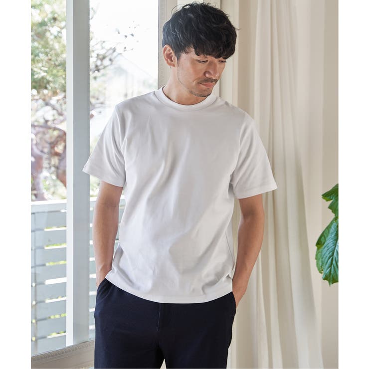 ホワイト | 冷感ポンチジャケットTシャツ | ikka 