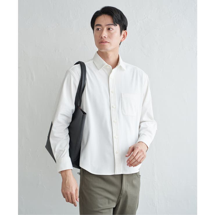 GOKU楽ワークワッフルスイスカラーシャツ | ikka  | 詳細画像8 