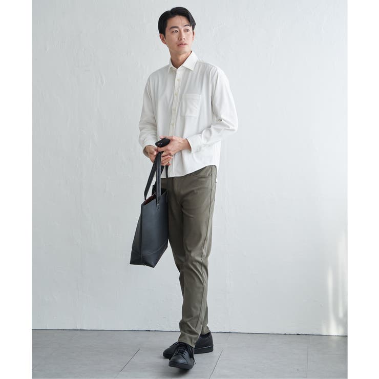 GOKU楽ワークワッフルスイスカラーシャツ | ikka  | 詳細画像11 