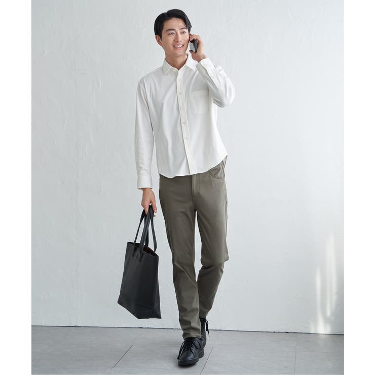 GOKU楽ワークワッフルスイスカラーシャツ | ikka  | 詳細画像12 