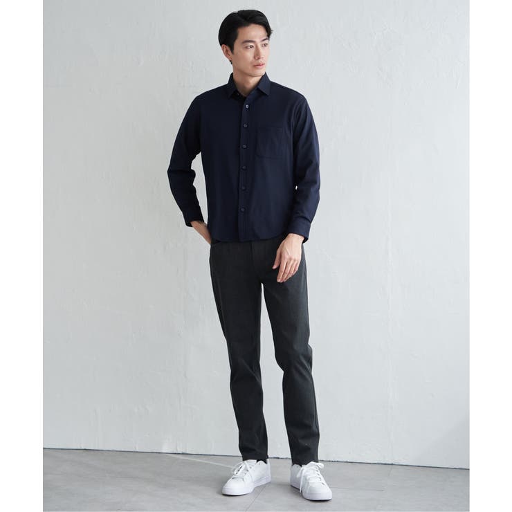 GOKU楽ワークワッフルスイスカラーシャツ | ikka  | 詳細画像17 