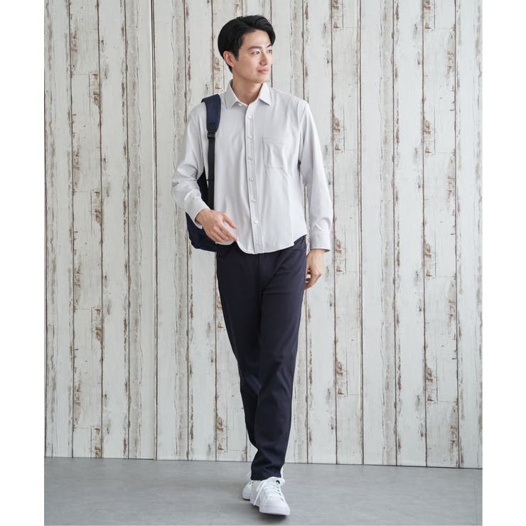 GOKU楽ワークワッフルスイスカラーシャツ | ikka  | 詳細画像25 