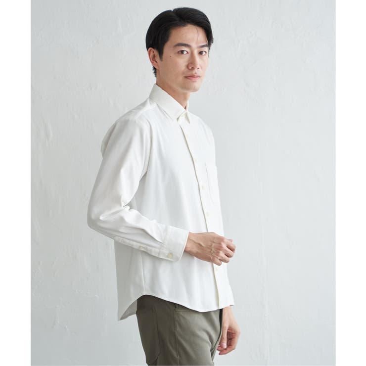 GOKU楽ワークワッフルスイスカラーシャツ | ikka  | 詳細画像26 