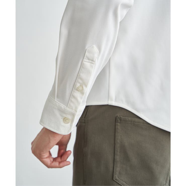 GOKU楽ワークワッフルスイスカラーシャツ | ikka  | 詳細画像30 