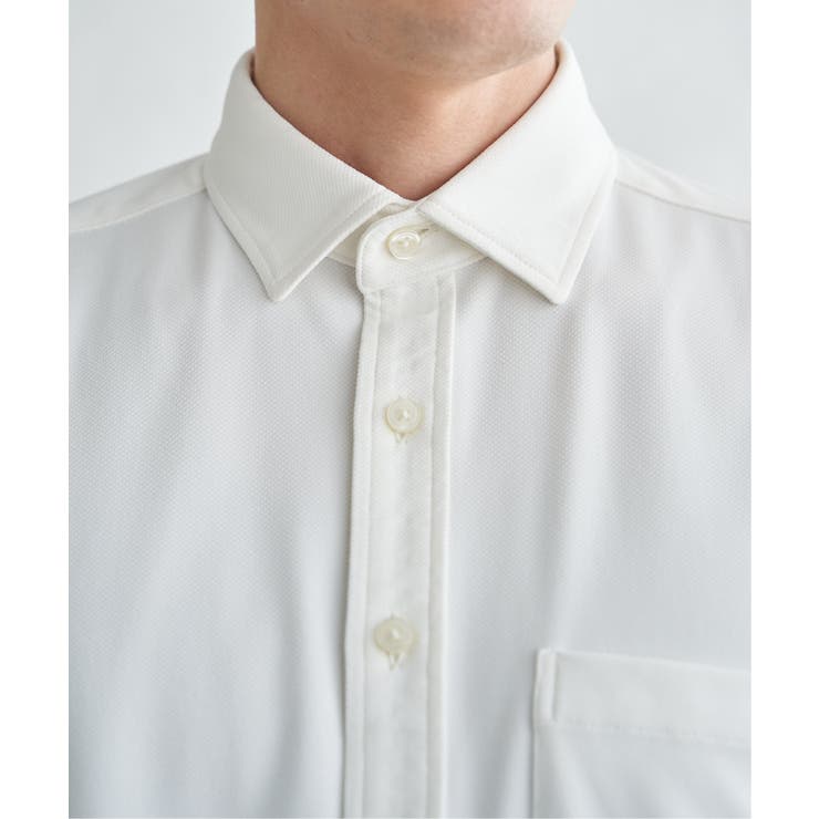 GOKU楽ワークワッフルスイスカラーシャツ | ikka  | 詳細画像32 