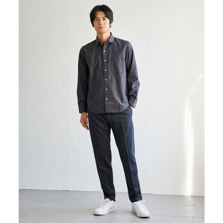 デニムライクスイスカラーシャツ | ikka  | 詳細画像12 